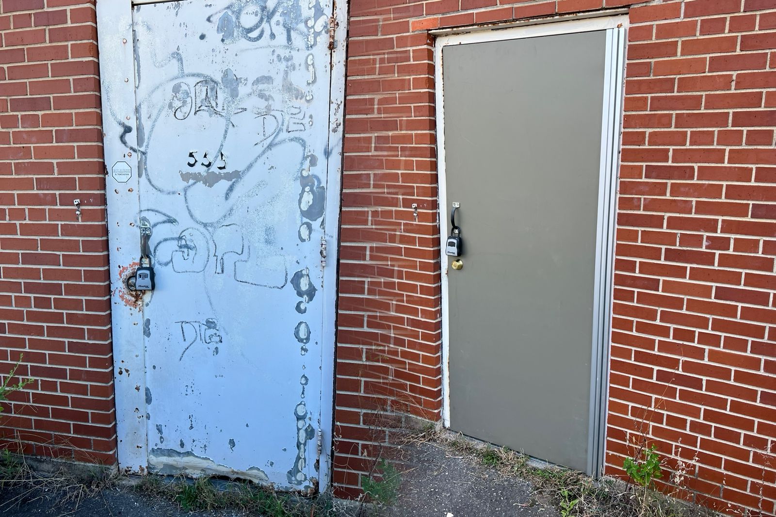 Old Door and New Door Side by Side